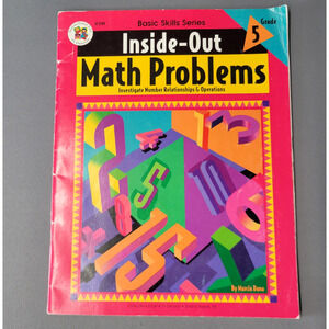 Inside-Out Math Problems Grade 5 Marcia Dana Workbook Instructional Fair PB Book